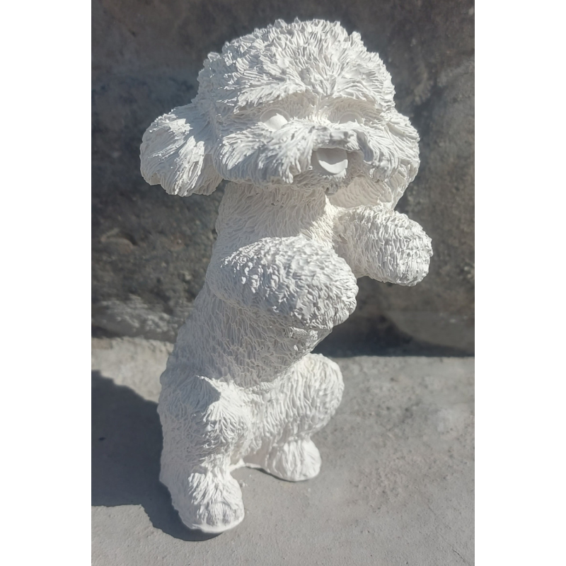 Гіпсова фігурка для розмальовування. Собака. Пудель.