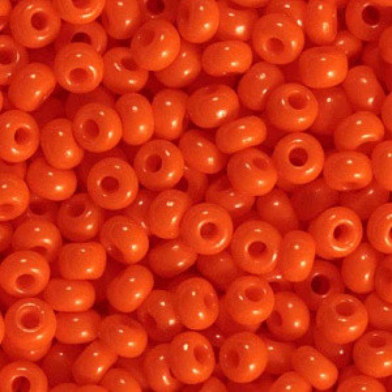 Бісер натуральний оранжевий 10 г, No10