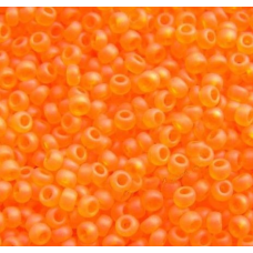 Бісер прозорий матовий оранжевий 10 г, No10
