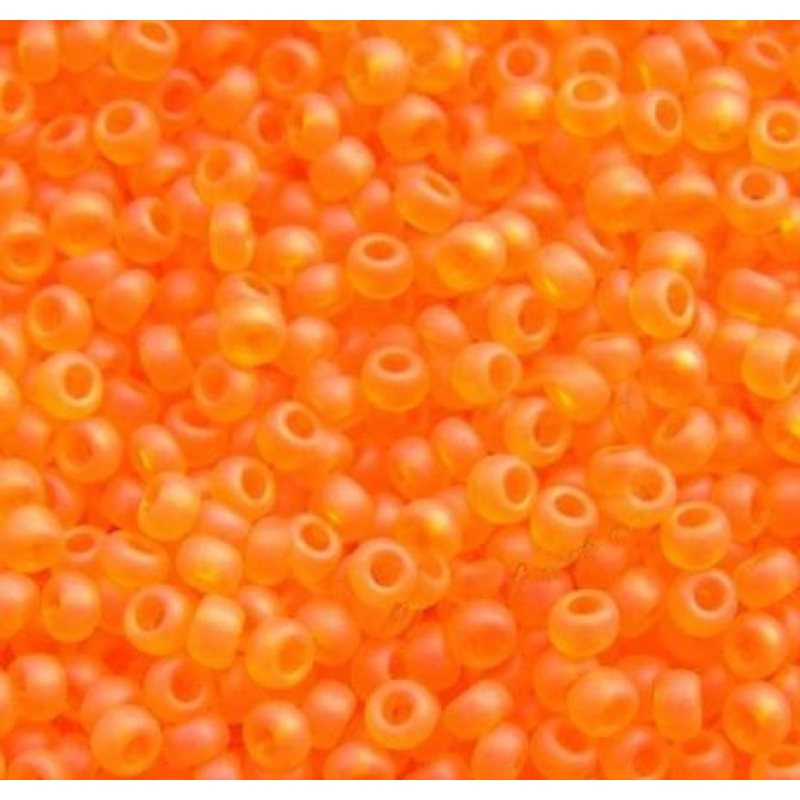 Бісер прозорий матовий оранжевий 10 г, No10
