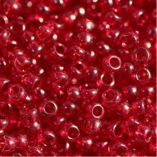 Бісер прозорий глянсовий червоний 10 г, No10