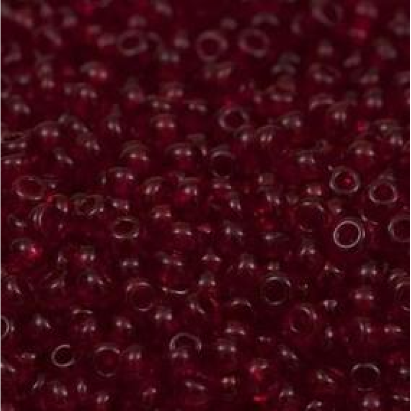 Бісер прозорий глянсовий темно-червоний 10 г, No10