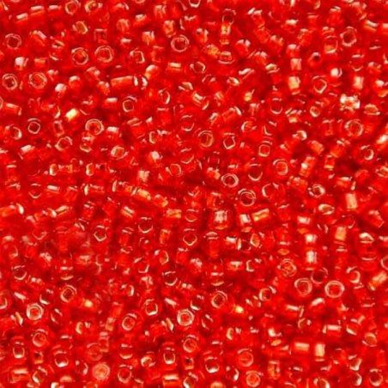 Бісер блискучий, глянсовий, червоний 10 г, No10