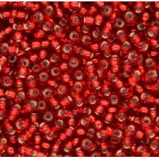 Бісер блискучий, глянсовий, червоний 10 г, No10