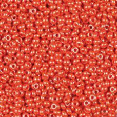 Бісер непрозорий, перломутровий, оранжевий 10 г, No10