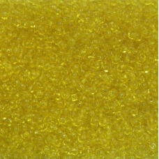Бісер прозорий глянсовий жовтий 10 г, No10