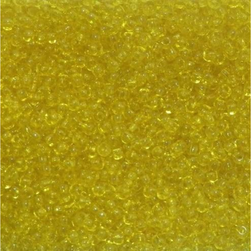 Бісер прозорий глянсовий жовтий 10 г, No10