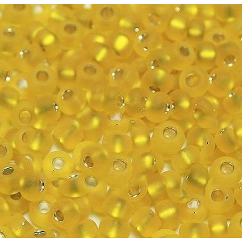 Бісер блискучий, матовий, жовтий 10 г, No10