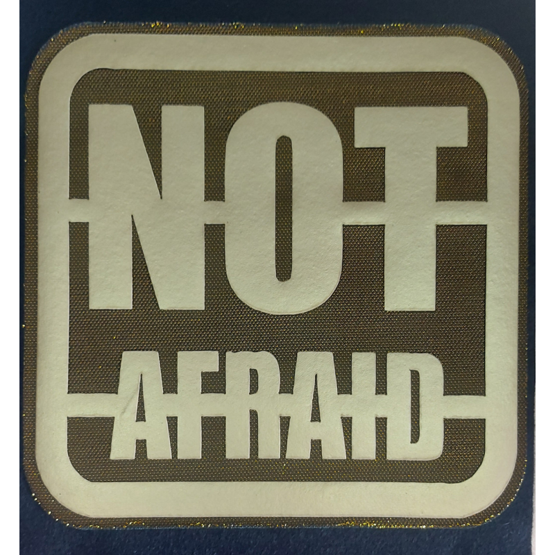 Аплікація клейовий шкірозамінник NOT AFRAID