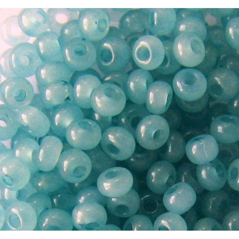 Бісер алебастровий сіро-блакитний 10 г, No10