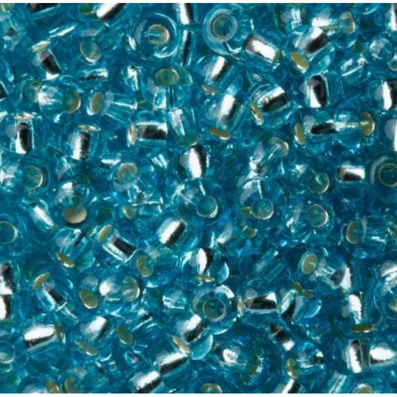 Бісер блискучий, глянсовий, блакитний 10 г, No10 Бісер блискучий, глянсовий, блакитний 10 г, No10
