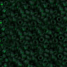 Бісер прозорий матовий темно-зелений 10 г, No10