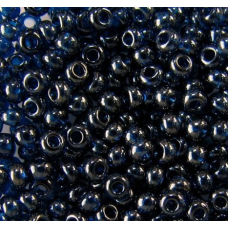 Бісер прозорий глазурований Темно-синій 10 г, No10