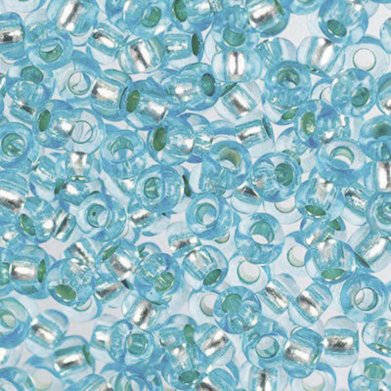Бісер блискучий, глянсовий, блакитний 10 г, No10