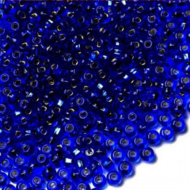 Бісер блискучий, глянсовий, кобальтовий 10 г, No10