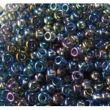 Бісер прозорий, райдужний, сірий 10 г, No10
