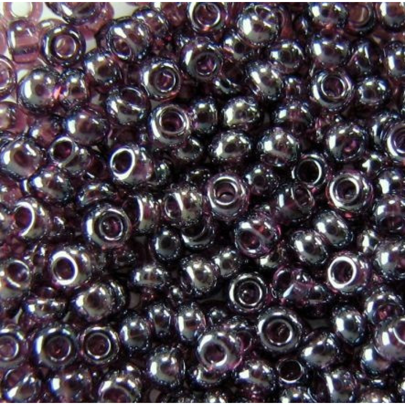 Бісер прозорий глазурований аметистовий 10 г, No10