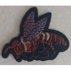 Аплікація клейова вишита Бджола