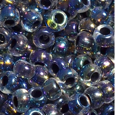 Бісер профарбований, райдужний, фіолетовий 10 г, No10