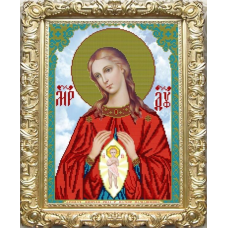 Схема для вишивання бісером ікони. Помічниця у породах.