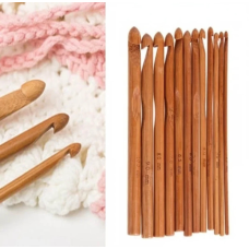 Набір бамбукових гачків для в“язання 12 шт. від 3 до 10