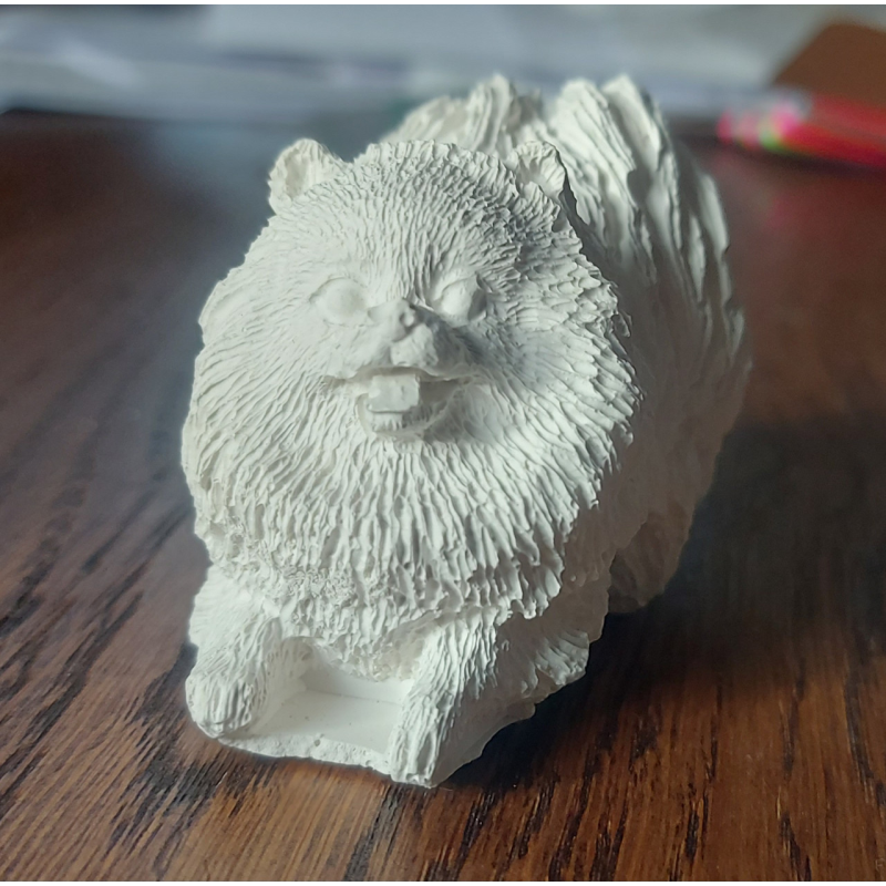 Гіпсова фігурка для розмальовування. Собака. Шпиц Гіпсова фігурка для розмальовування. Собака. Шпиц