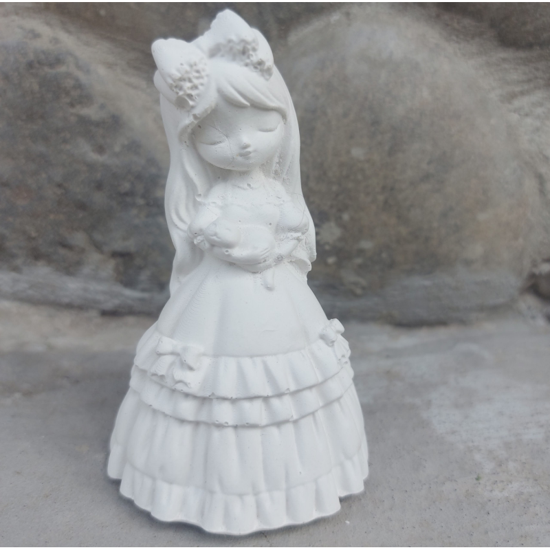 Гіпсова фігурка для розмальовування. Дівчинка Мальвіна