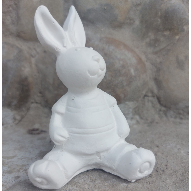 Гіпсова фігурка для розмальовування. Зайчик у футболці. Гіпсова фігурка для розмальовування. Зайчик у футболці.