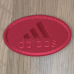 Аплікація для одягу спортивна. Овальна червона. Adidas. Аплікація для одягу спортивна. Овальна червона. Adidas.
