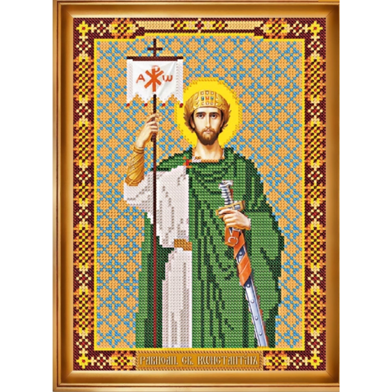 Схема для вишивання бісером ікони. Святий Костянтин Схема для вишивання бісером ікони. Святий Костянтин