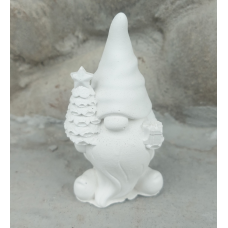Гіпсова фігурка для розмальовування. Новогодний гном.