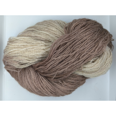 Пряжа Север“янка бежево-біла. (Домашнє фарбування)