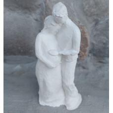 Гіпсова фігурка для розмальовування. Сім“я в очікуванні дитини.