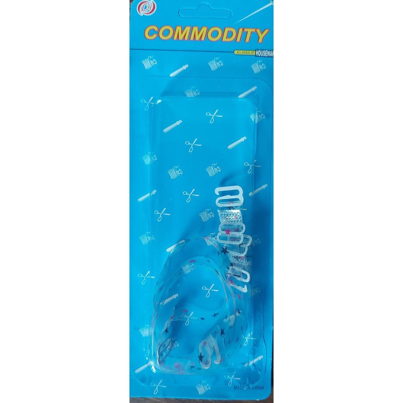 Бретельки для бюстгальтера прозорі із зірочками. Бретельки для бюстгальтера прозорі із зірочками.