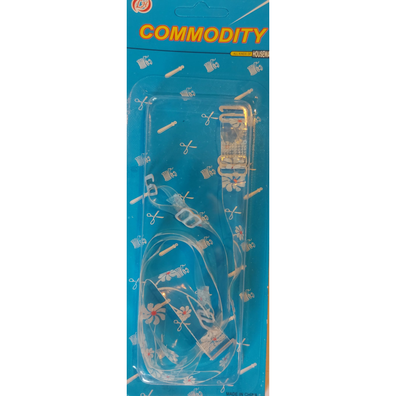 Бретельки для бюстгальтера прозорі з ромашками. Бретельки для бюстгальтера прозорі з ромашками.