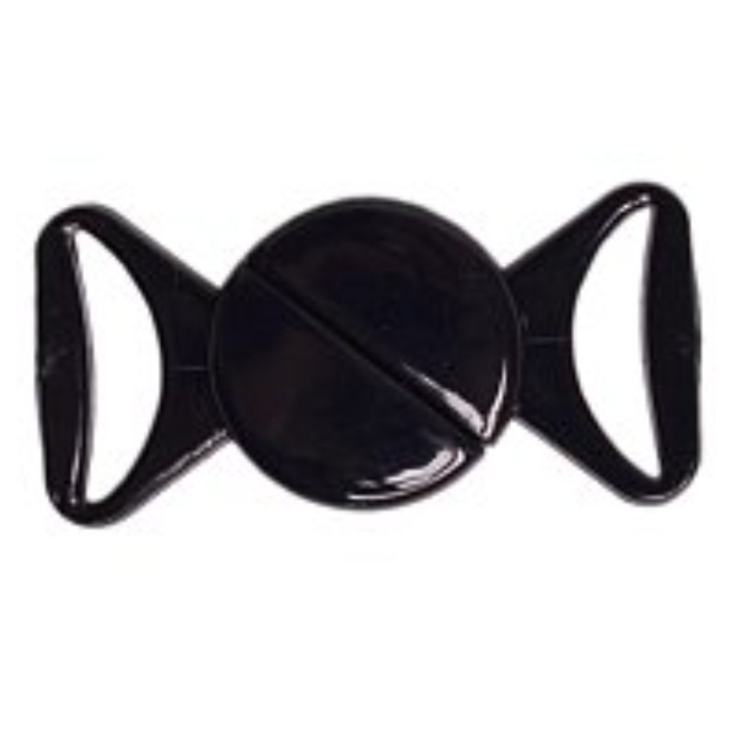 Застібка для купальника чорна