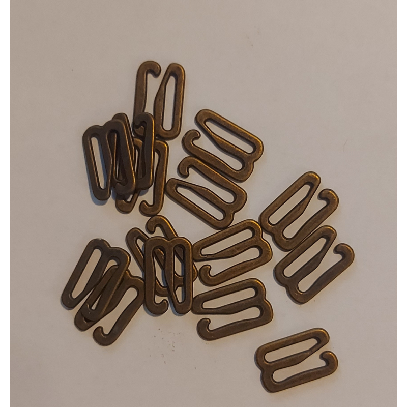 Гачок для бюстгальтера бронзового кольору 2 шт. Гачок для бюстгальтера бронзового кольору 2 шт.