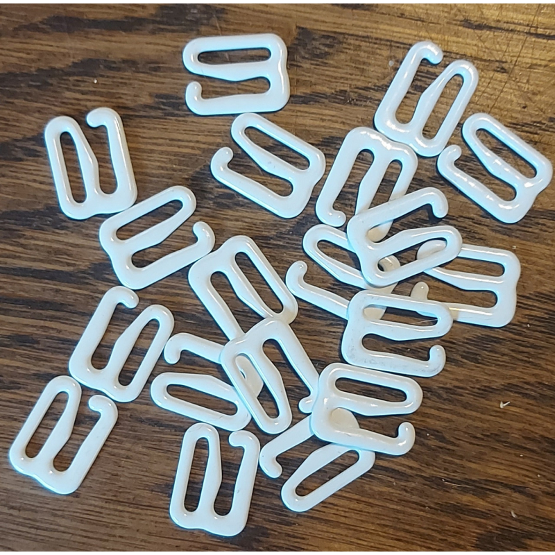 Гачок для бюстгальтера білого кольору 2 шт.