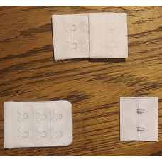 Подовжувач застібка для білизни біла на 2 гачки