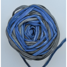 Трикотажна пряжа. Колір: Синьо-сірий меланж