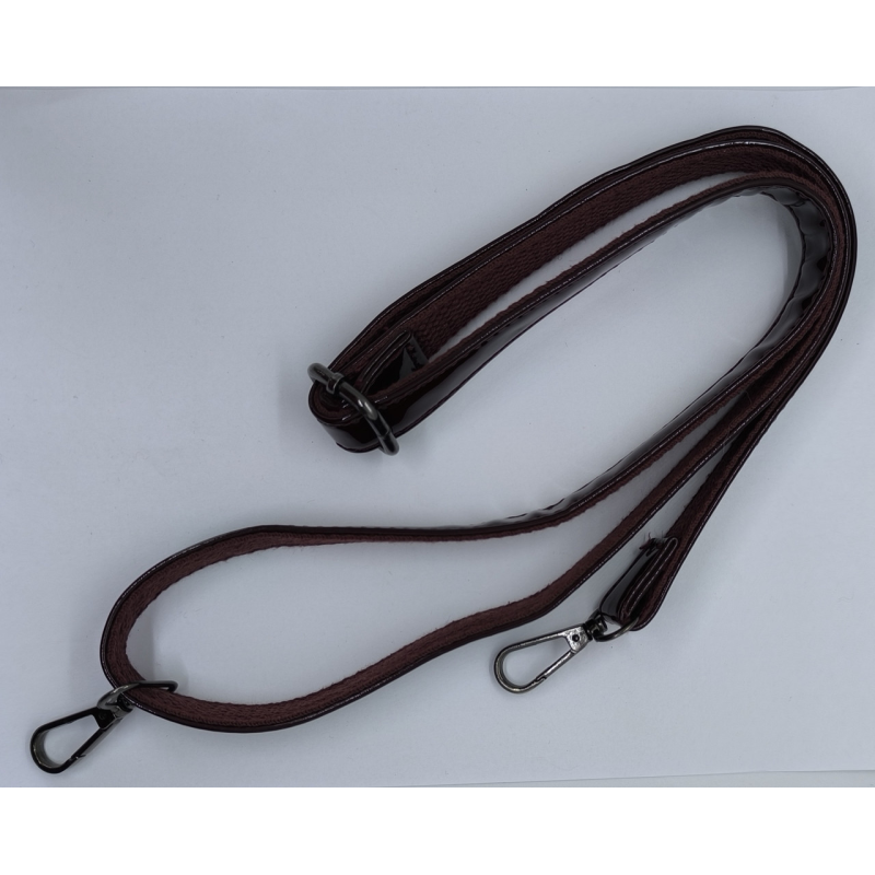 Ручка-шлейка для сумки 120 см, Бордова лакована