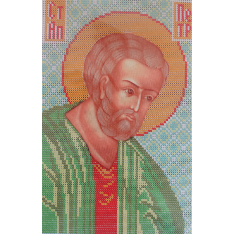 Схема для вишивання бісером ікони. Святий Петро Схема для вишивання бісером ікони. Святий Петро