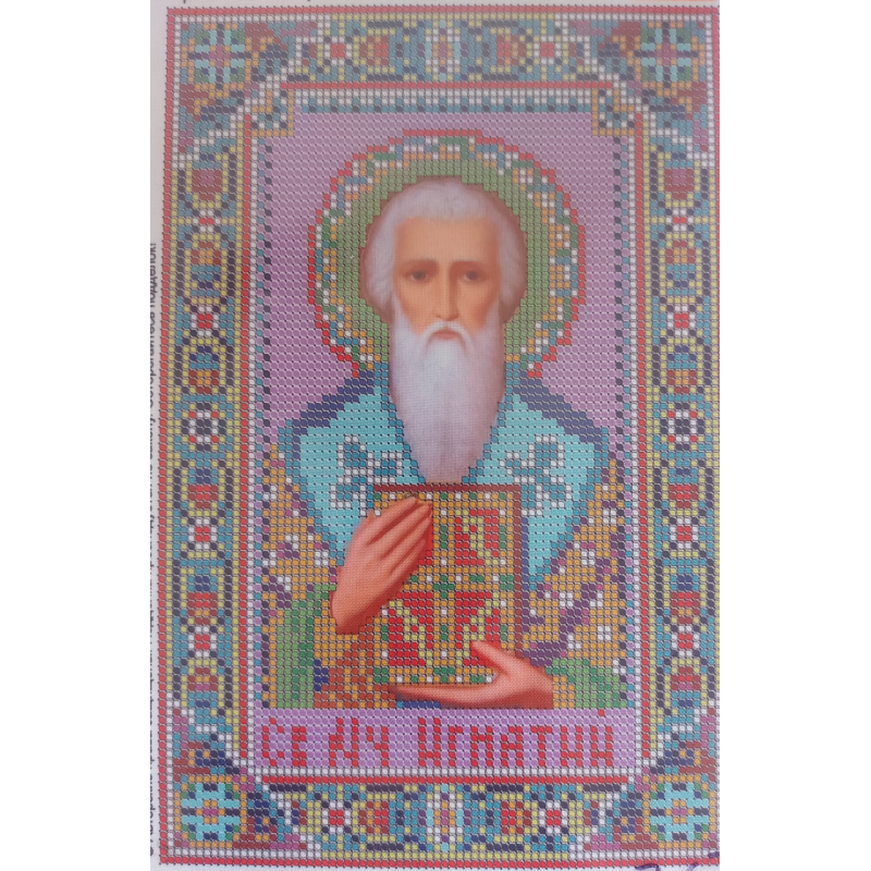 Схема для вишивання бісером ікони. Свята Ігнатій