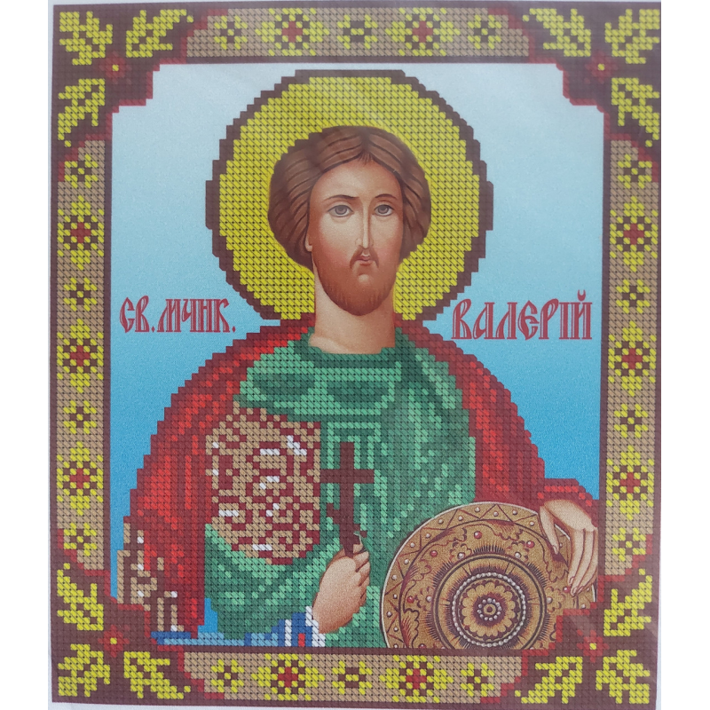 Схема для вишивання бісером ікони. Святова Валерія