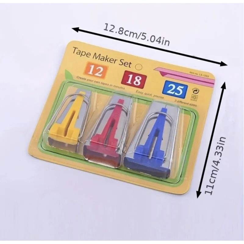 Набір для виготовлення косої бейки 3 шт. Набір для виготовлення косої бейки 3 шт.