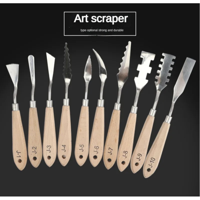 Набір художніх мастихін 10 шт. (шпателей)