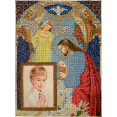 Схема для вишивання бісером ікони. Перше пречастя (хлопчик).