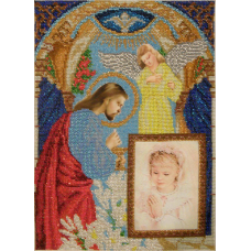 Схема для вишивання бісером ікони. Перше пречастя (дівченка).