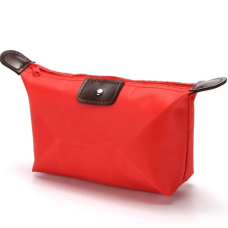 Косметичка холщова, червона