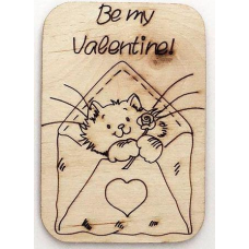 Розмальовка на фанері, Магніт на холодильник LOVE #17